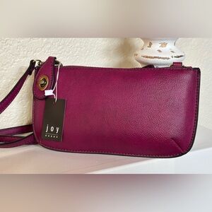 Joy Susan Women's Magenta Mini Crossbody Wristlet Clutch NWT